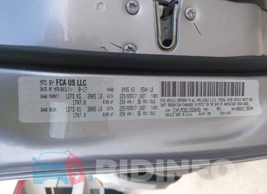 1C4PJMCB2JD528455 Photo# 9