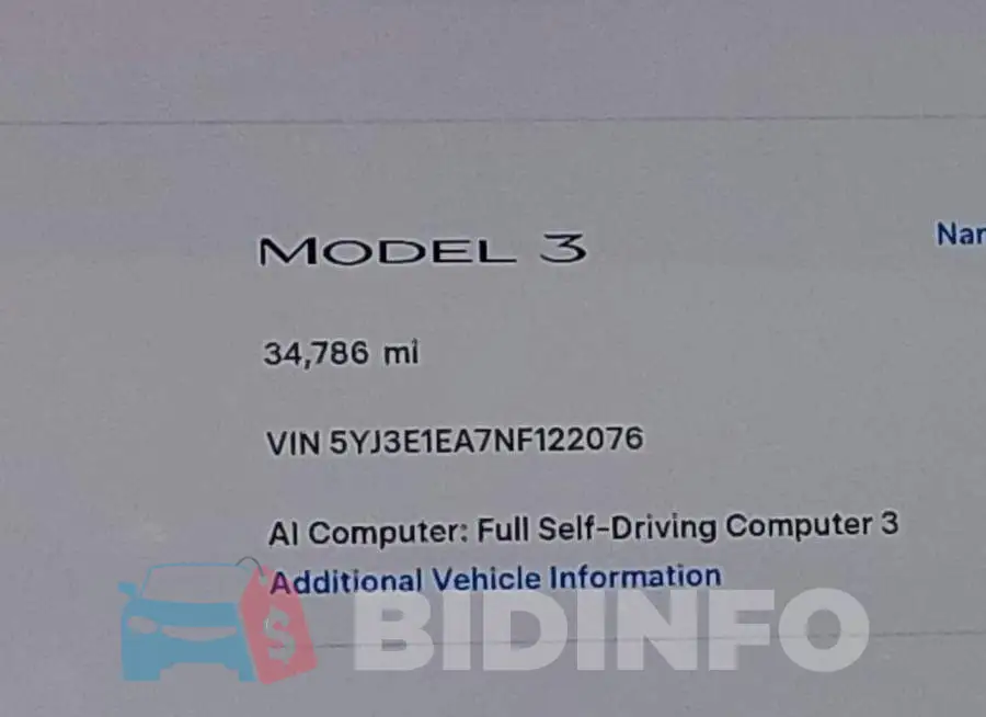 5YJ3E1EA7NF122076 Photo# 15