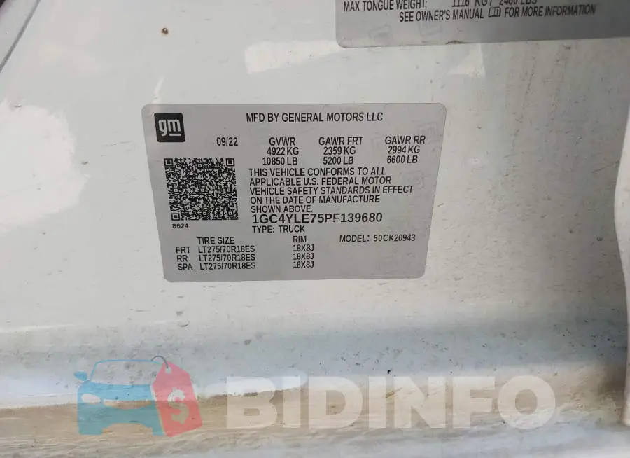 1GC4YLE75PF139680 Photo# 8