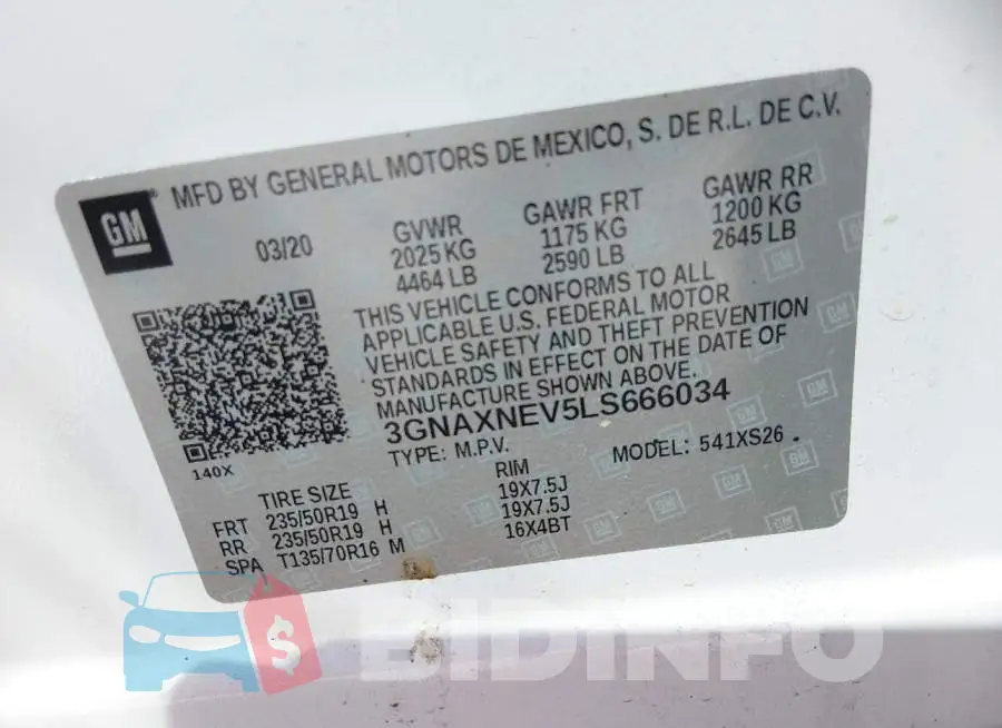 3GNAXNEV5LS666034 Photo# 9