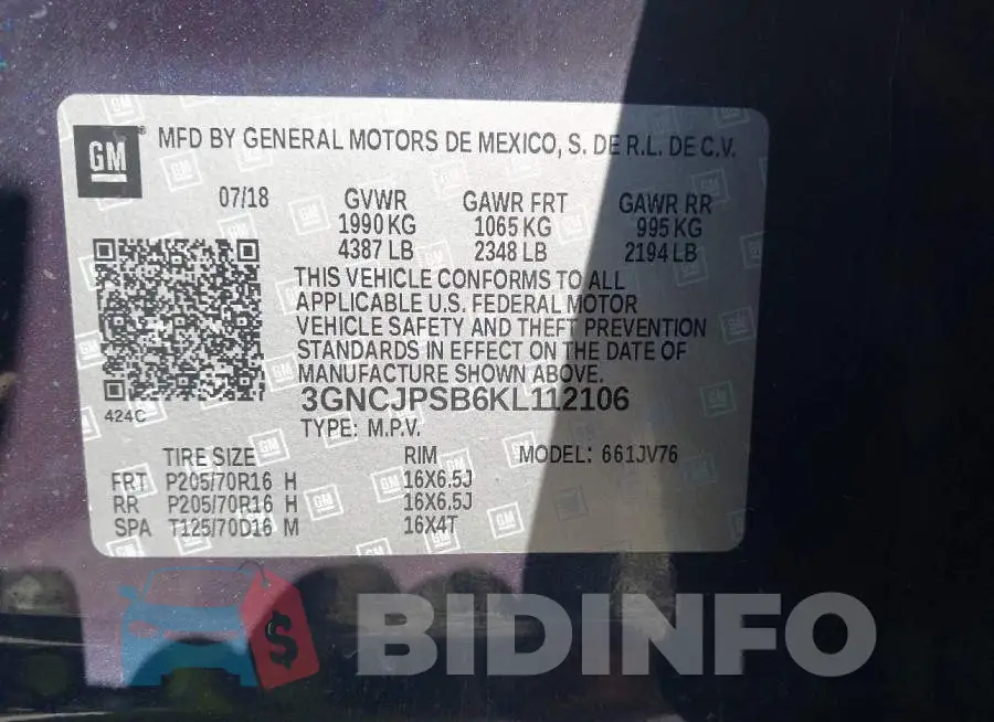 3GNCJPSB6KL112106 Photo# 9