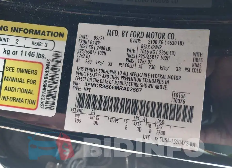 3FMCR9B66MRA82567 Photo# 9