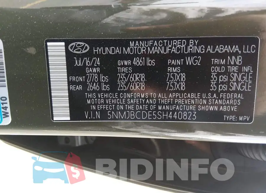 5NMJBCDE5SH440823 Photo# 9