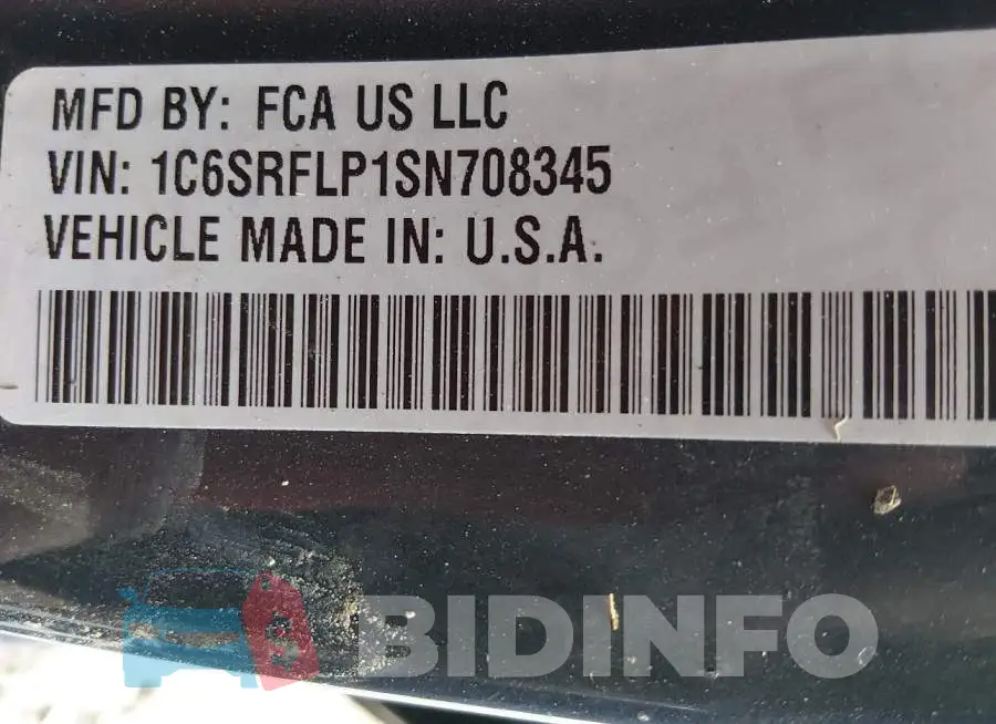 1C6SRFLP1SN708345 Photo# 9