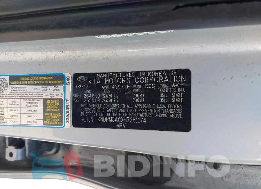 KNDPM3ACXH7281174 Photo# 9