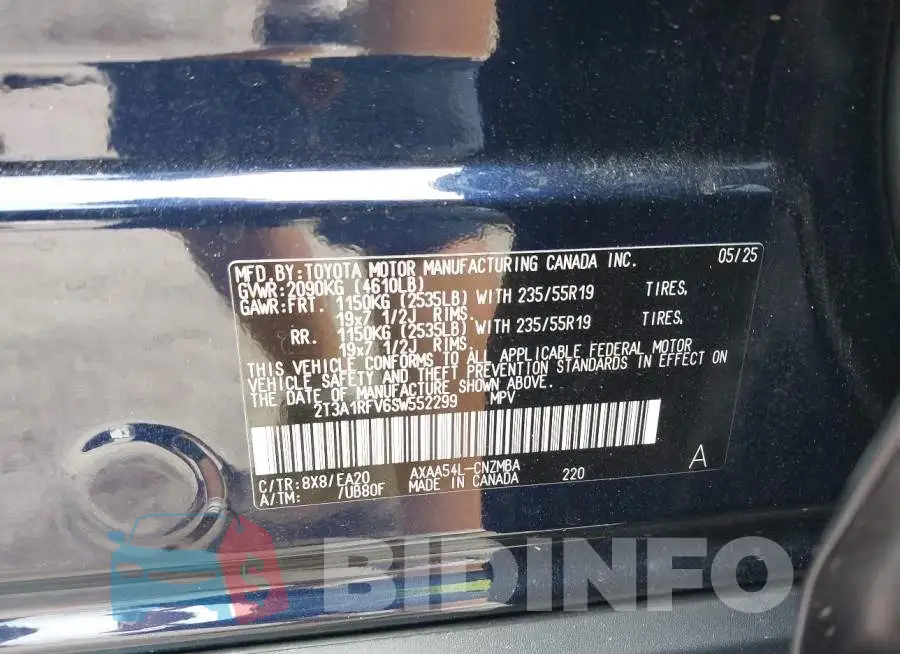 2T3A1RFV6SW552299 Photo# 9