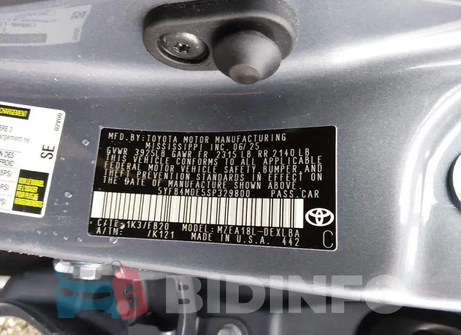 5YFB4MDE5SP329800 Photo# 9