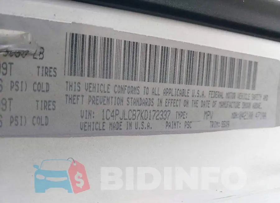 1C4PJLCB7KD172337 Photo# 9