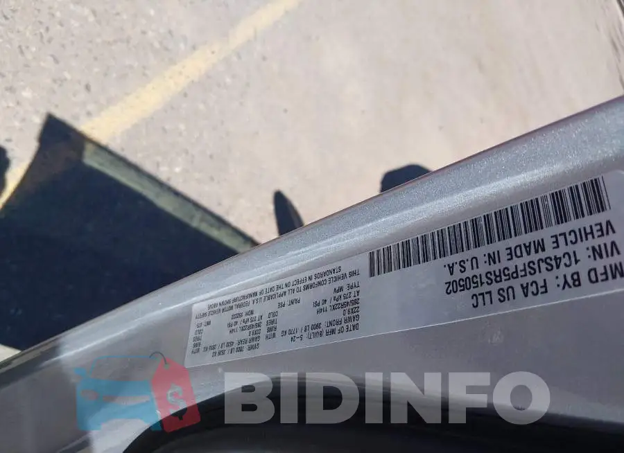 1C4SJSFP5RS150502 Photo# 9