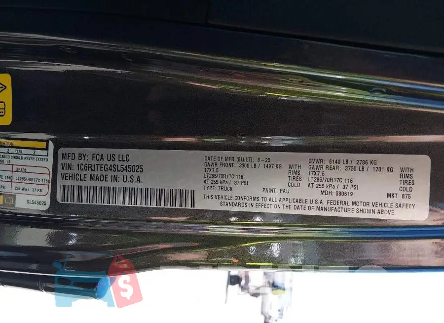1C6RJTEG4SL545025 Photo# 9