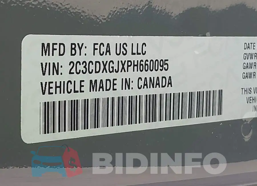 2C3CDXGJXPH660095 Photo# 9