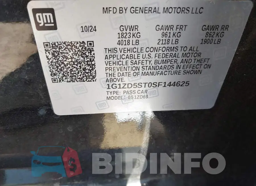 1G1ZD5ST0SF144625 Photo# 9