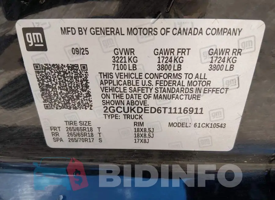 2GCUKDED6T1116911 Photo# 9
