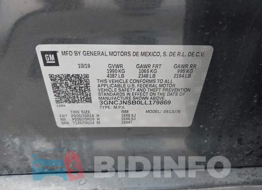 3GNCJNSB0LL179869 Photo# 9
