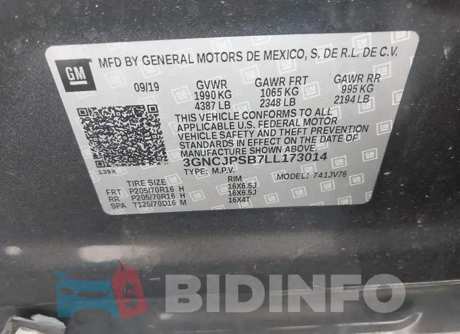 3GNCJPSB7LL173014 Photo# 9