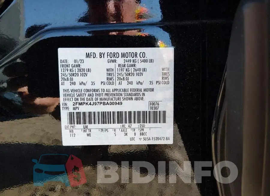 2FMPK4J97PBA00949 Photo# 9