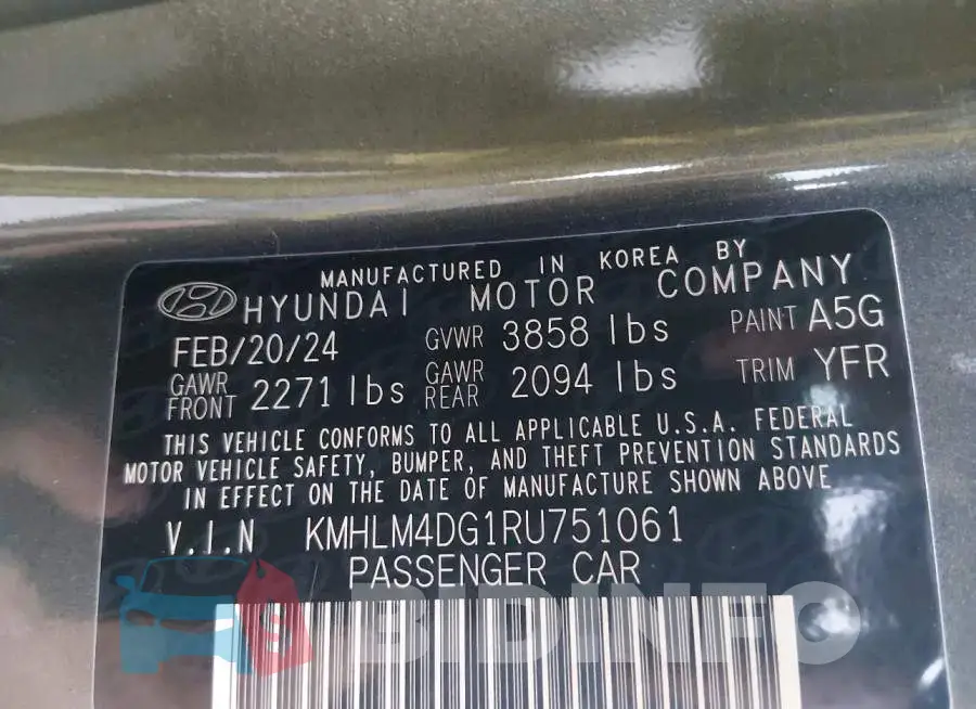 KMHLM4DG1RU751061 Photo# 9