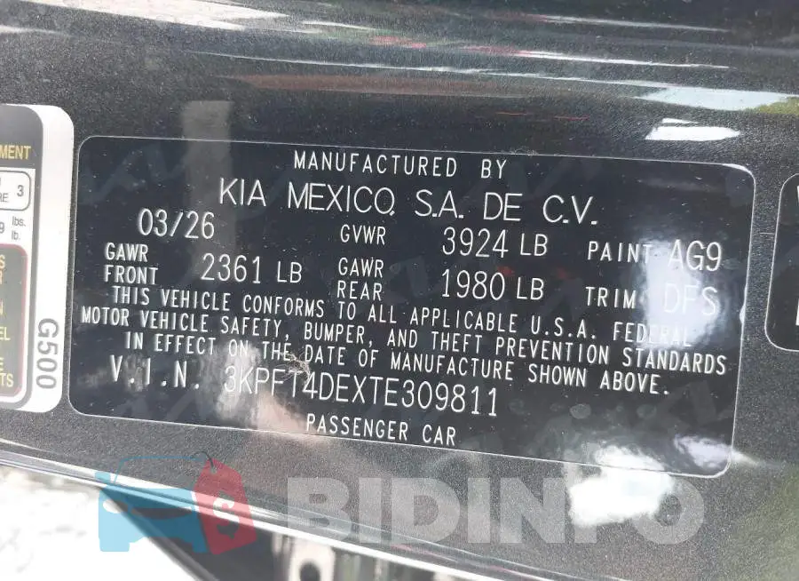 3KPFT4DEXTE309811 Photo# 9