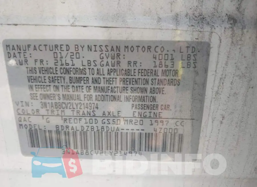 3N1AB8CV2LY214974 Photo# 9