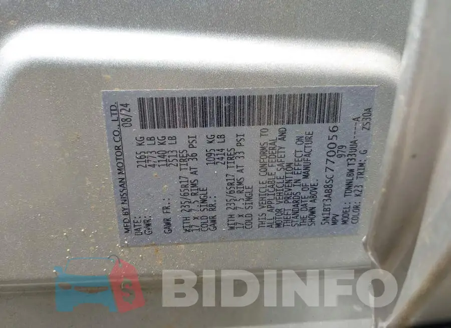 5N1BT3AB8SC770056 Photo# 9
