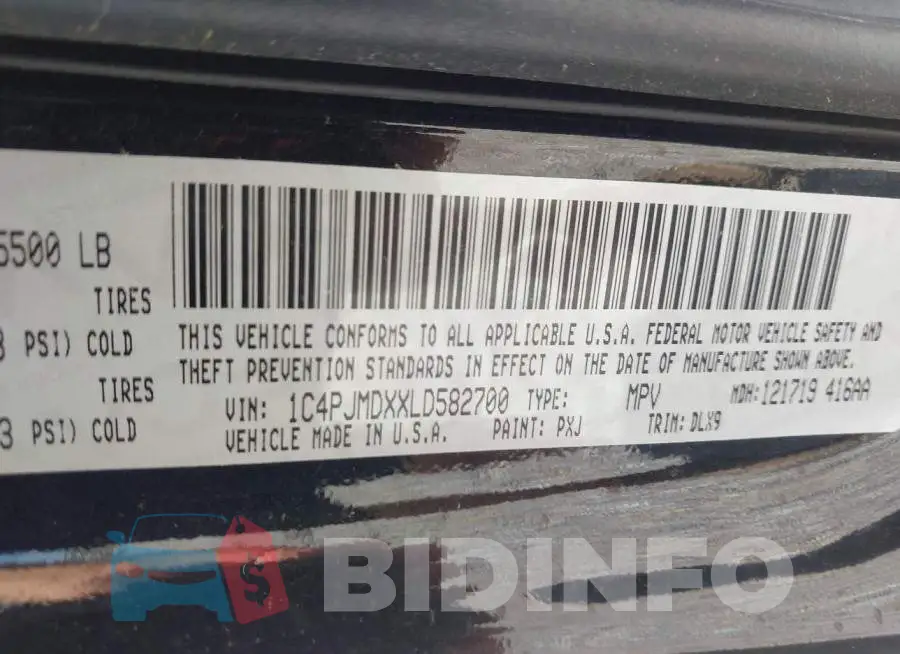 1C4PJMDXXLD582700 Photo# 9