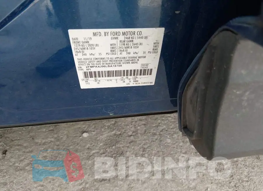 2FMPK4J96LBA18708 Photo# 9