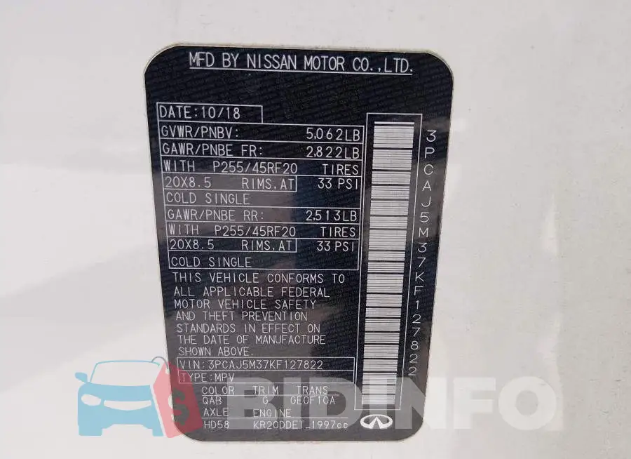 3PCAJ5M37KF127822 Photo# 9