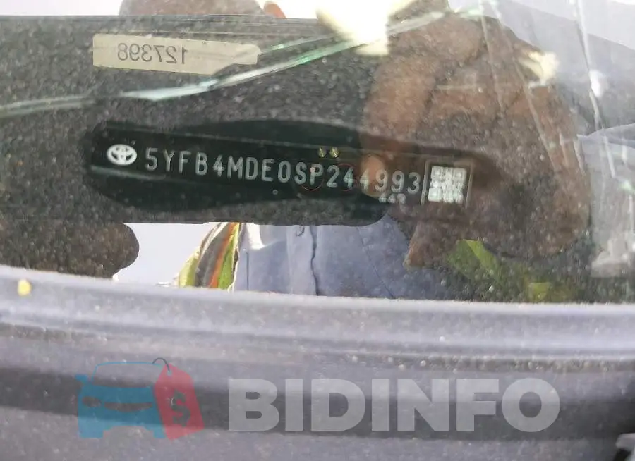 5YFB4MDE0SP244993 Photo# 9