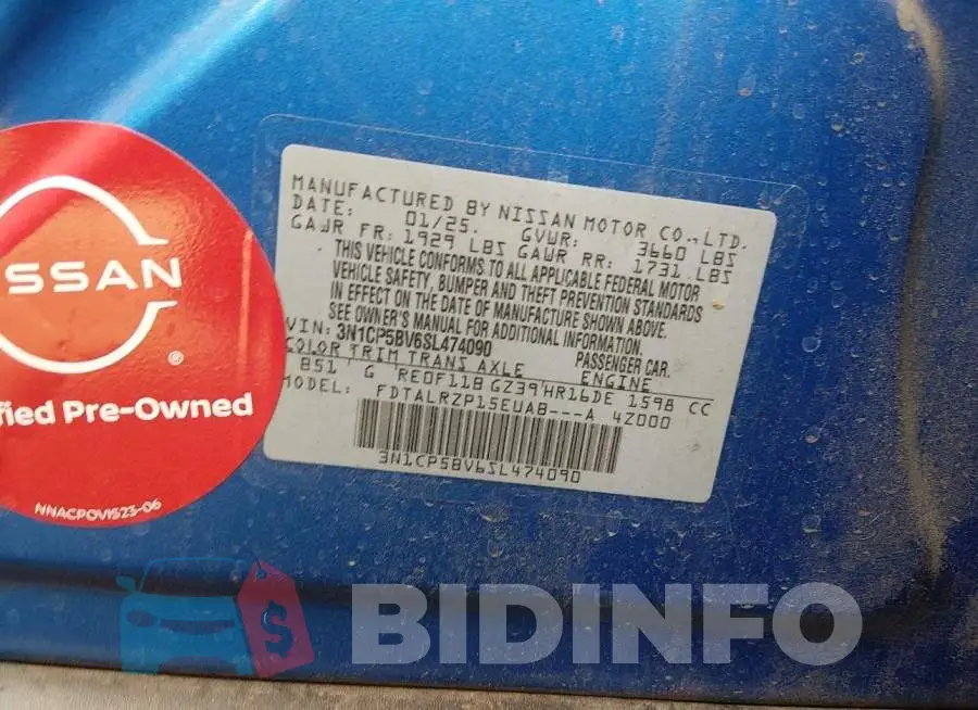 3N1CP5BV6SL474090 Photo# 9