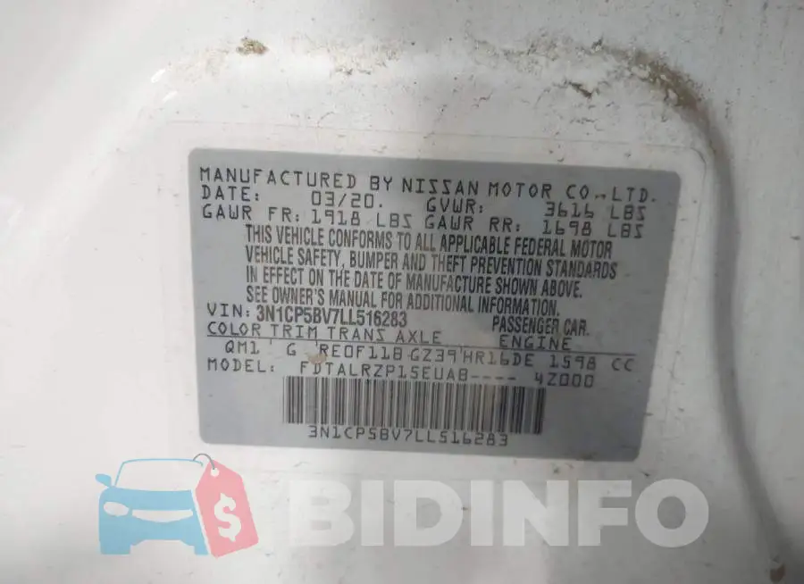 3N1CP5BV7LL516283 Photo# 9