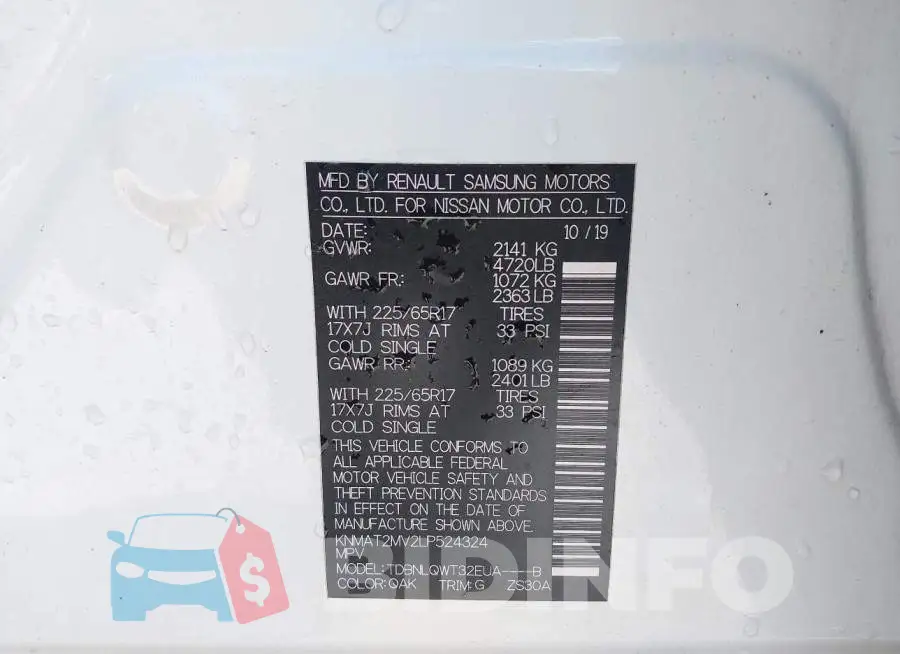 KNMAT2MV2LP524324 Photo# 9