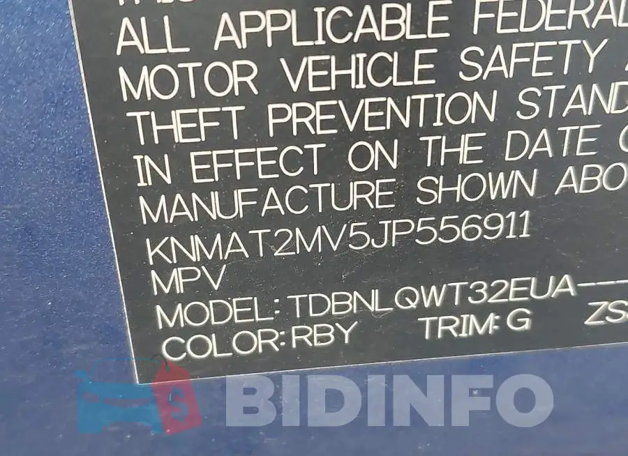 KNMAT2MV5JP556911 Photo# 9