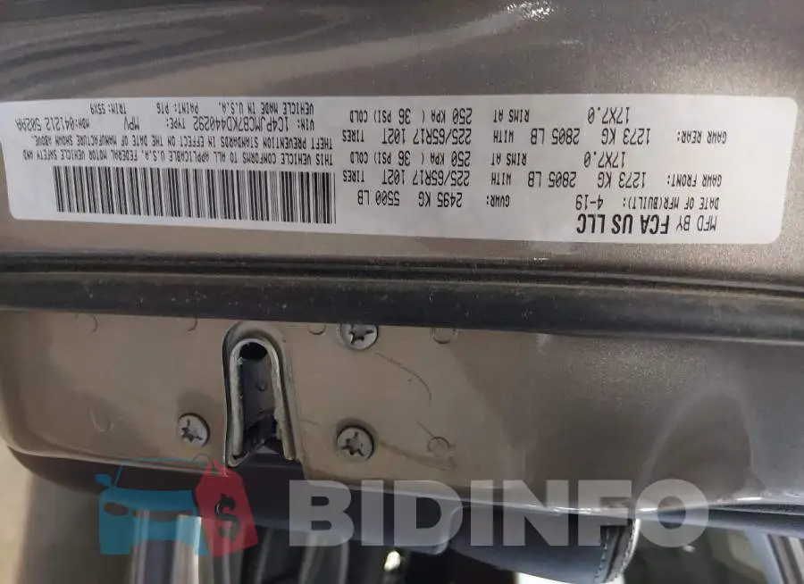 1C4PJMCB7KD440292 Photo# 9