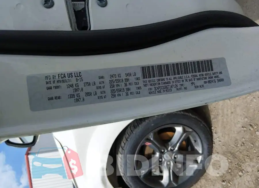 3C4PDCGG8GT107124 Photo# 9