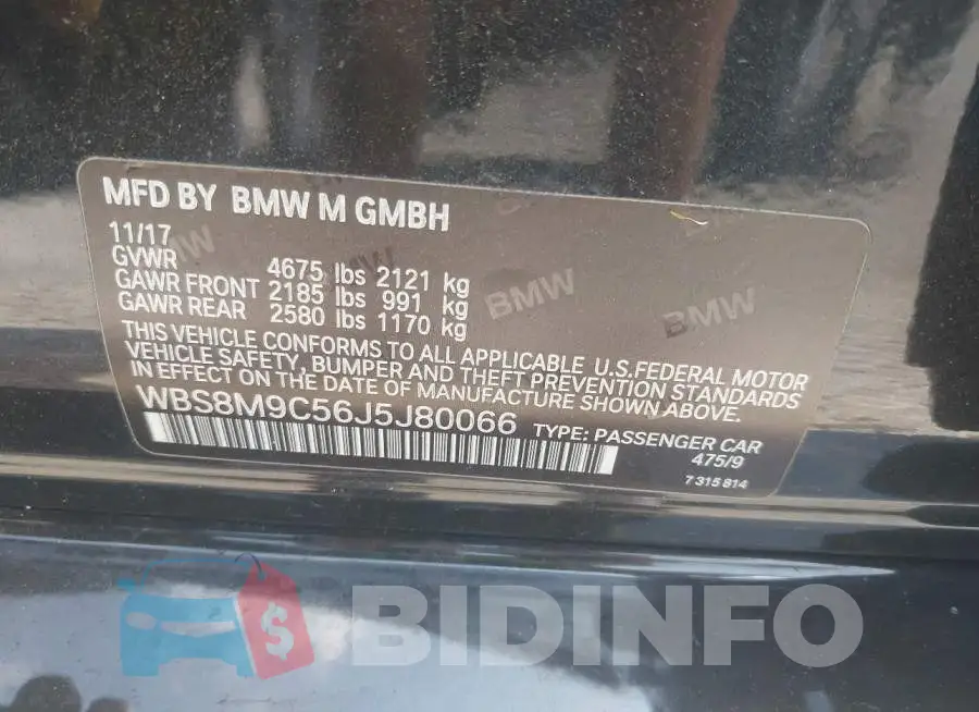 WBS8M9C56J5J80066 Photo# 9