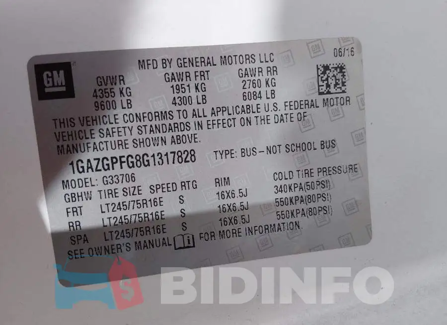 1GAZGPFG8G1317828 Photo# 9