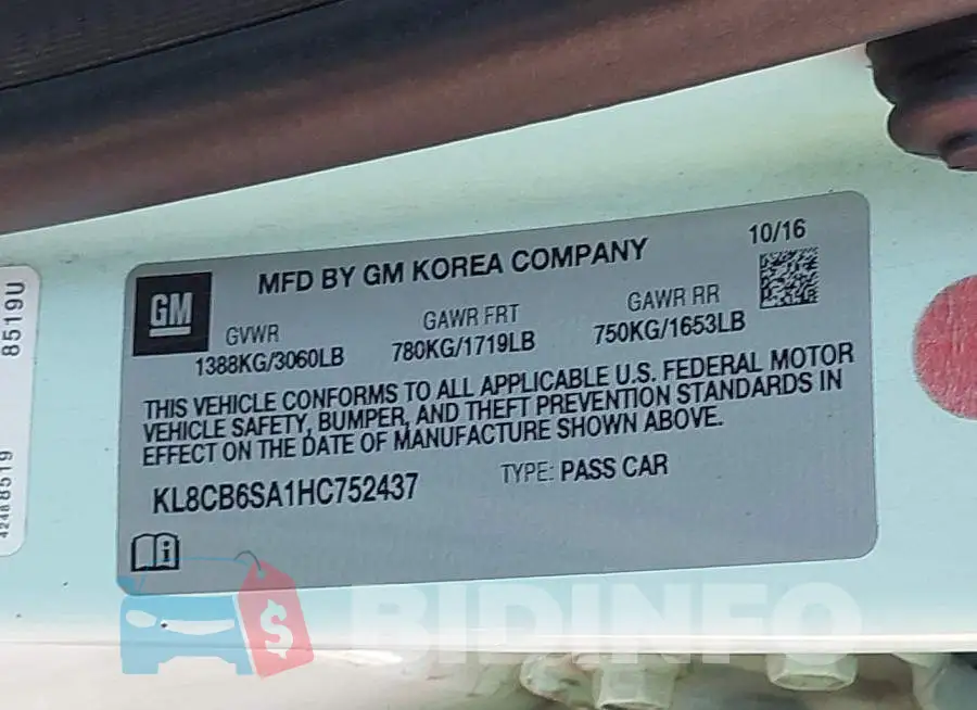 KL8CB6SA1HC752437 Photo# 9