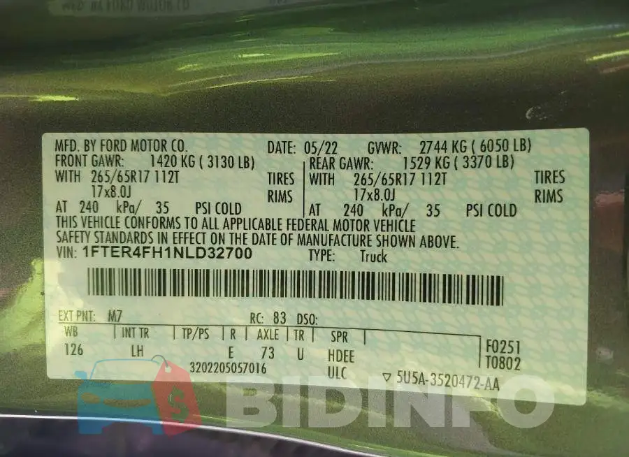 1FTER4FH1NLD32700 Photo# 9