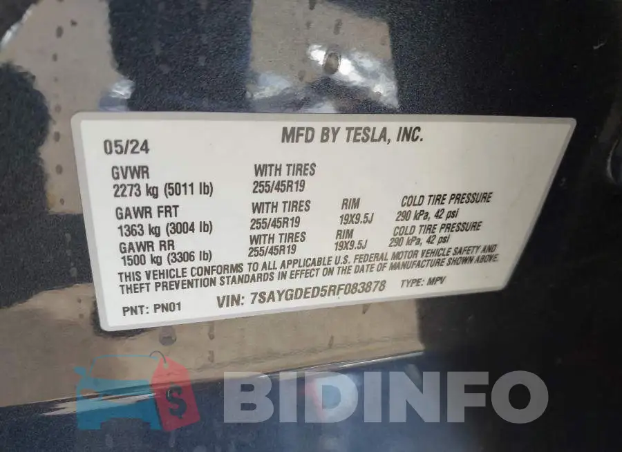 7SAYGDED5RF083878 Photo# 9