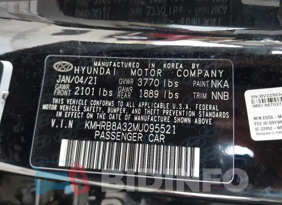 KMHRB8A32MU095521 Photo# 9