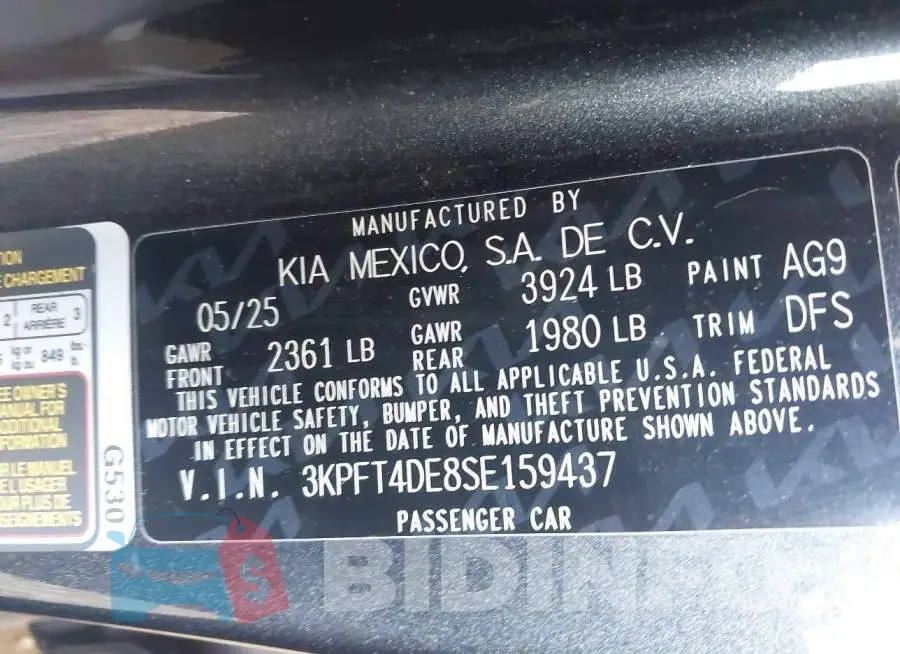 3KPFT4DE8SE159437 Photo# 9