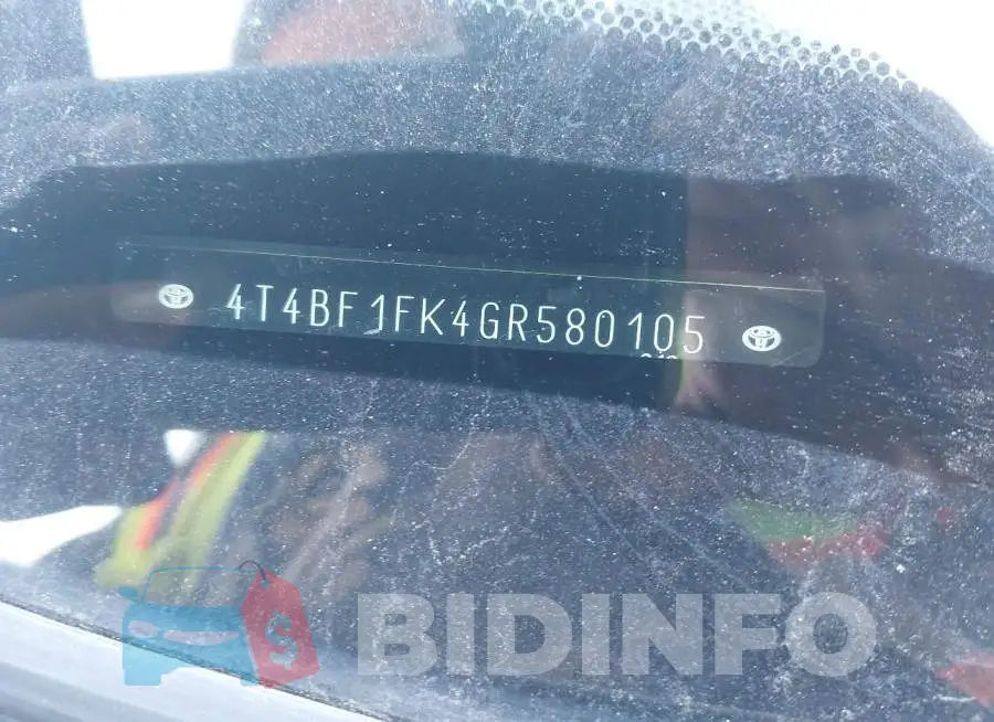 4T4BF1FK4GR580105 Photo# 17