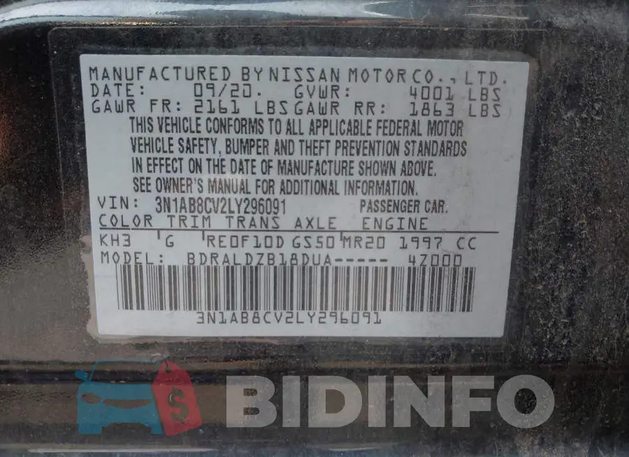 3N1AB8CV2LY296091 Photo# 9