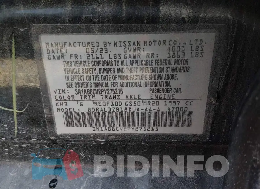 3N1AB8CV2PY275215 Photo# 9