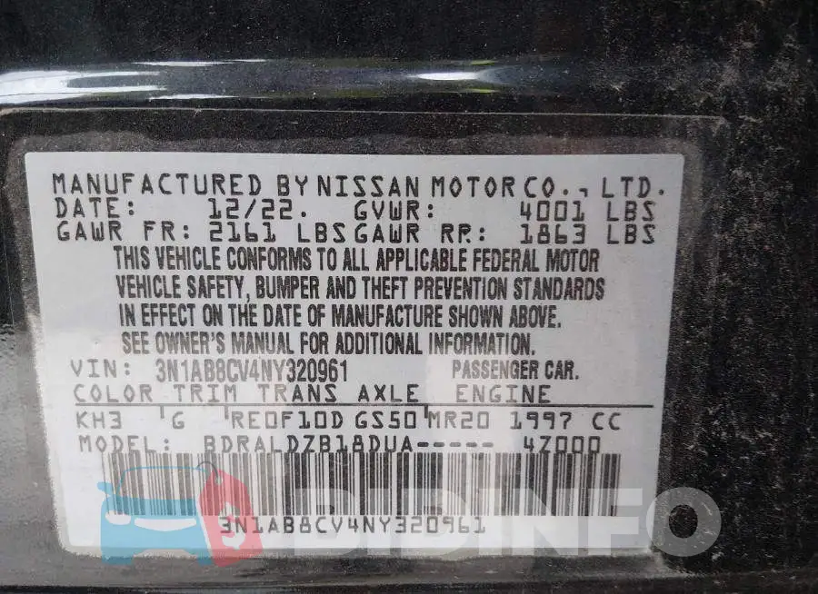 3N1AB8CV4NY320961 Photo# 9