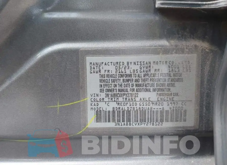 3N1AB8CVXPY278122 Photo# 9