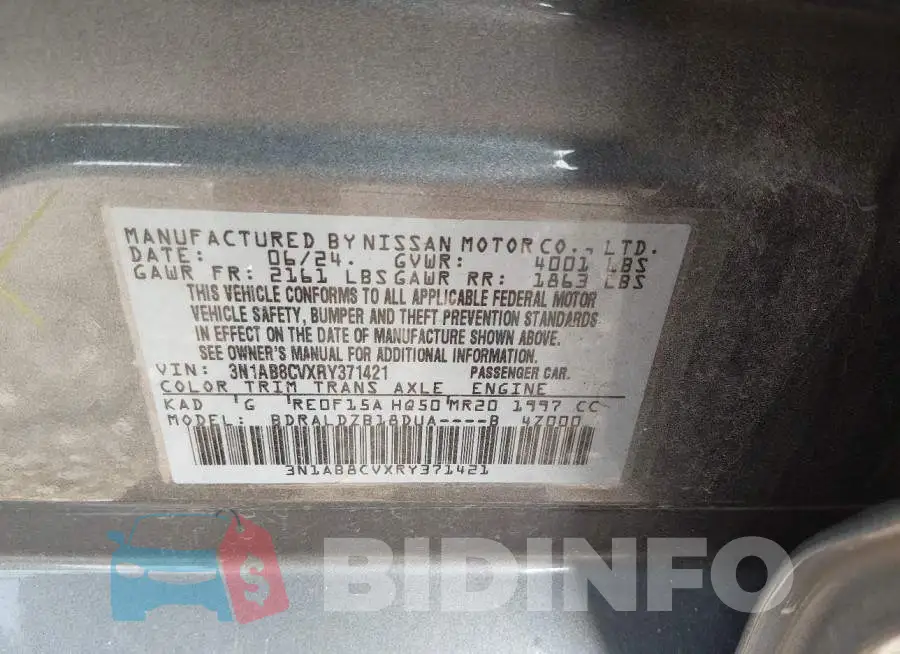 3N1AB8CVXRY371421 Photo# 9