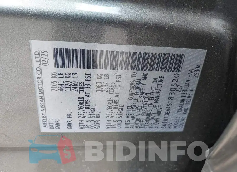 5N1BT3BA4SC830520 Photo# 9
