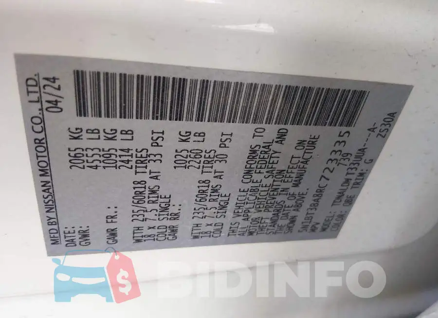 5N1BT3BA8RC723335 Photo# 9