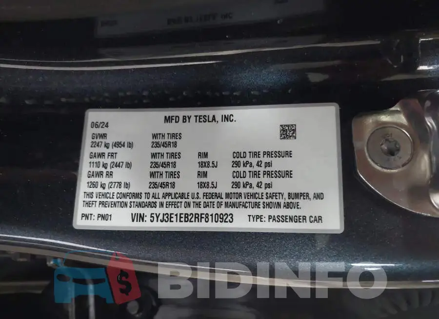 5YJ3E1EB2RF810923 Photo# 9